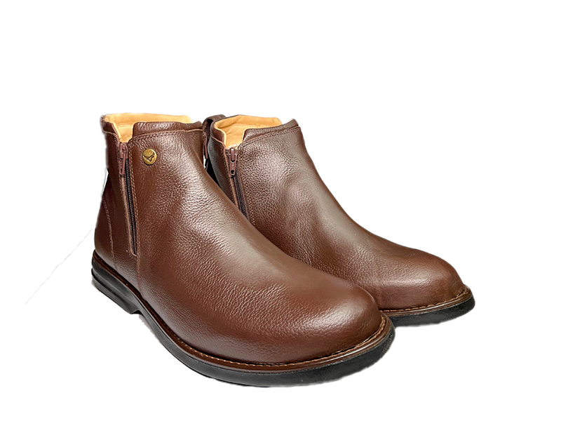 BOTINA DE COURO FLOATER CAFÉ 3006 Nº 44 RAÇA BOOTS