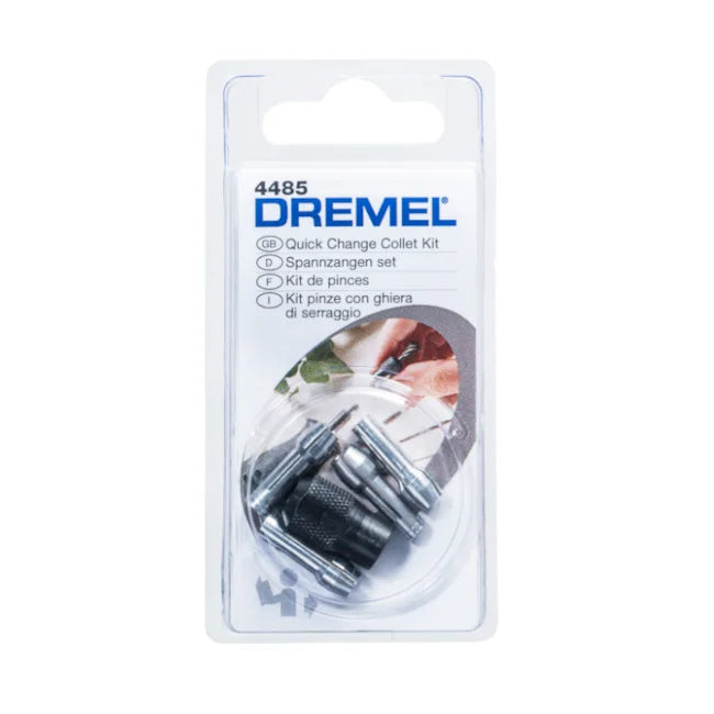 KIT PORCA E PINÇAS 1/8" a 1/32" 4485 2615504485 COM 4 PEÇAS DREMEL