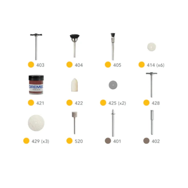 KIT LIMPAR/POLIR EZ 726 26150726AA COM 20 PEÇAS DREMEL