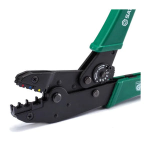 ALICATE CRIMPARDOR PRENSA TERMINAL CATRAVA 9" 1.5MM  A 6MM ST91105ST SATA