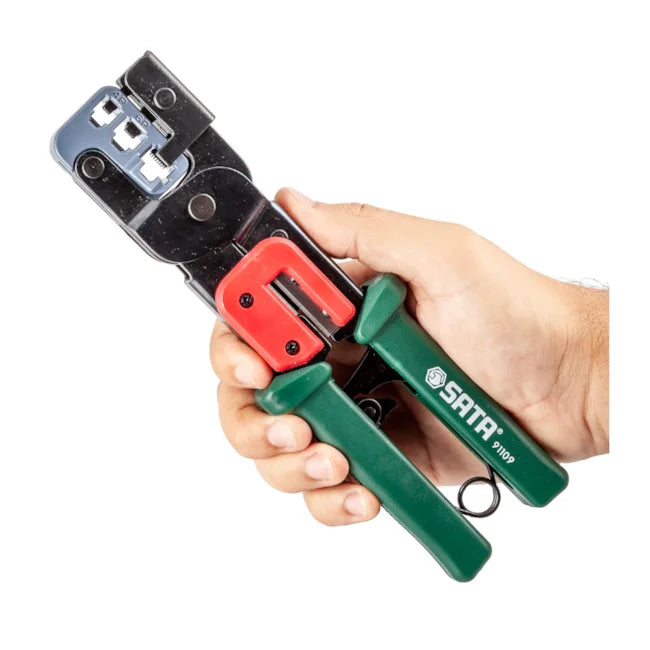 ALICATE CRIMPADOR CONECTOR MODULAR 9" ST91109ST SATA