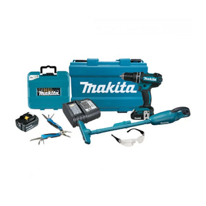 KIT PARAFUSADEIRA + ASPIRADOR 18V KITDHP482+DCL MAKITA