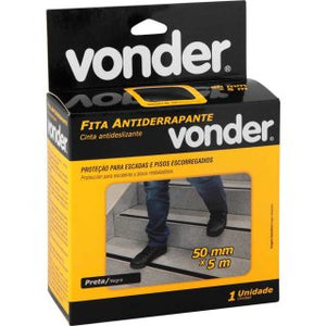 FITA ANTIDERRAPANTE 50MMX05MT PRETA VONDER