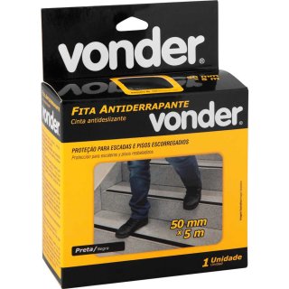 FITA ANTIDERRAPANTE 50MMX05MT PRETA VONDER