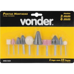 JOGO DE PONTAS MONTANDAS VD-P10 COM 10 PEÇAS 1250000010 VONDER