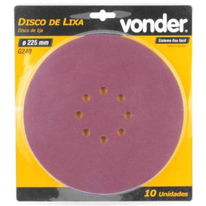DISCO LIXA 225MM GR240 1258225240 VONDER