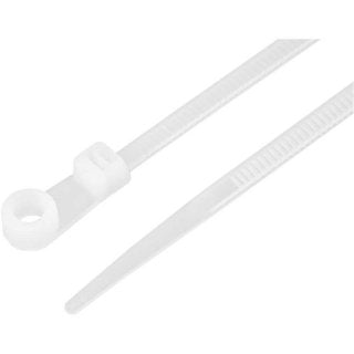 ABRAÇADEIRA DE NYLON BRANCA P/PARAFUSO 200X3,6 COM 100 PEÇAS 2815200036 VONDER