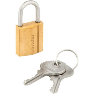 CADEADO 25MM LATÃO 3201025000 VONDER