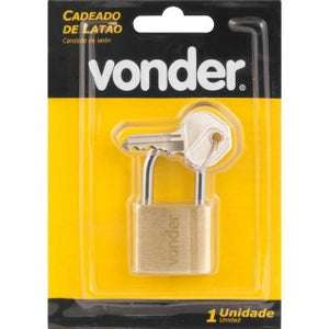 CADEADO 25MM LATÃO 3201025000 VONDER