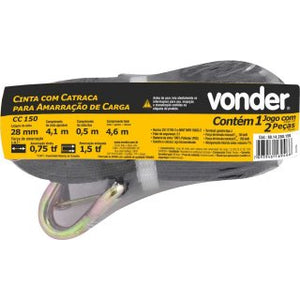 JOGO DE CINTA COM CATRACA 1.5TF / 07,75TF / CC150 8014280150 VONDER