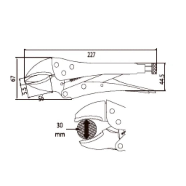 ALICATE DE PRESSÃO MAYLE 10" 119042B