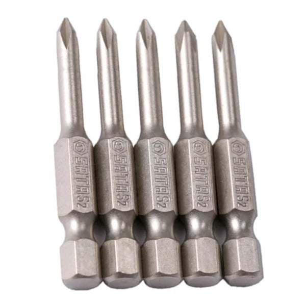 JOGO DE BITS PHILLIPS Nº 3 50MM ENCAIXE 1/4" COM  5 PEÇAS ST59324ST SATA
