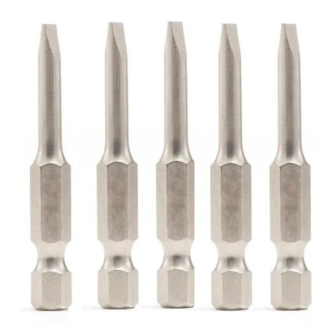 JOGO DE BITS FENDA 5MMX50MM ENCAIXE 1/4" COM 5 PEÇAS ST59315 SATA