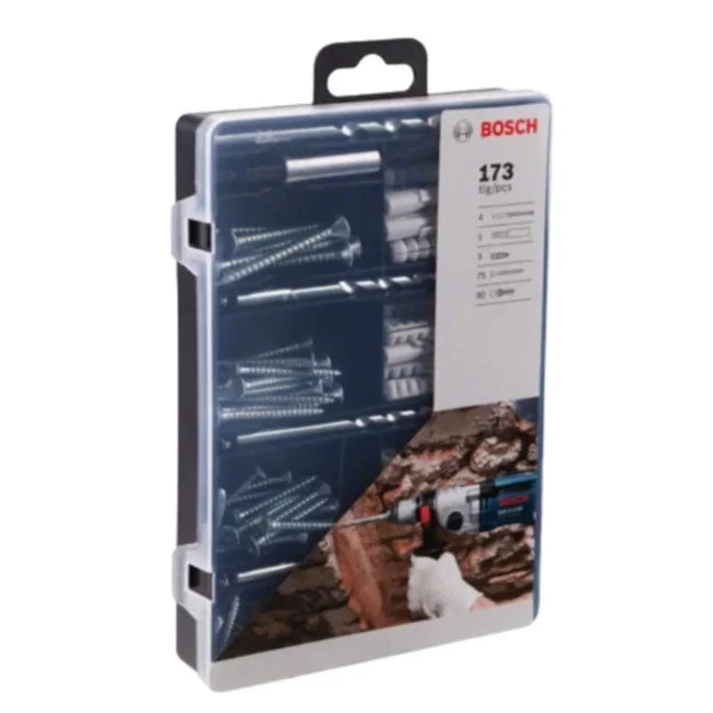 JOGO DE BITS E BROCAS PARA FIXAÇÃO COM 173 PEÇAS 2607017506 BOSCH