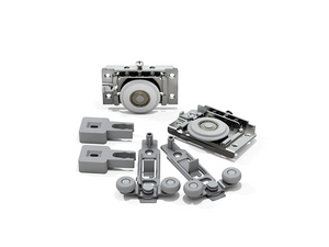 KIT PORTA DE CORRER RO62 4026 1 PORTA 60KG SOBREPOR COM GUIA INTELIGENTE ROMETAL