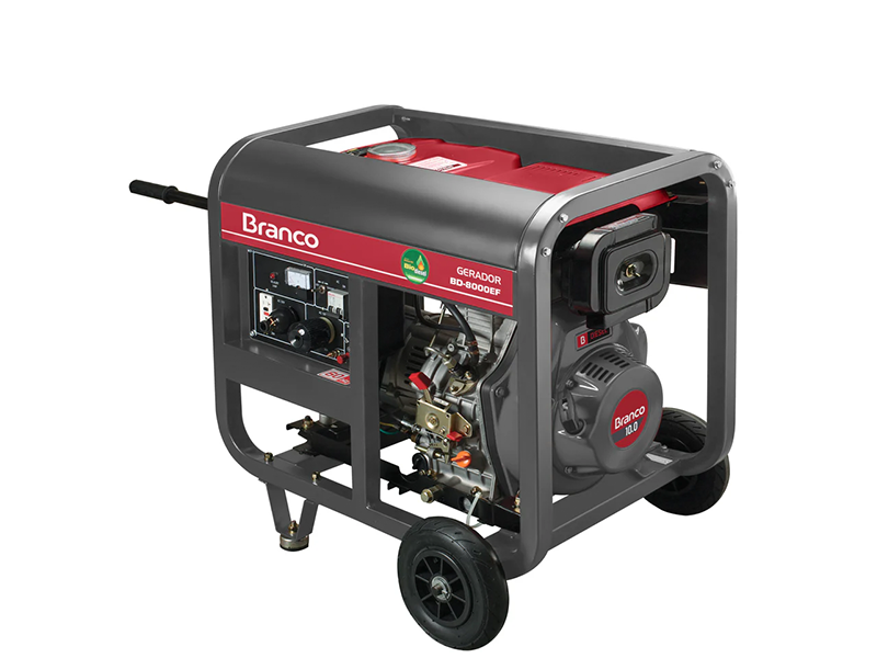 GERADOR DE ENERGIA A DIESEL BD8000EF 13CV  MONOFÁSICO 90314593 BRANCO