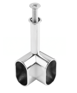 SUPORTE PARA CABIDE OBLONGO AÉREO DUPLO DV706 CROMADO CRIATIVA