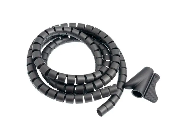 SUPER ORGANIZADOR DE FIOS E CABO CINZA 22MM 1,5MT 4057 BEMFIXA