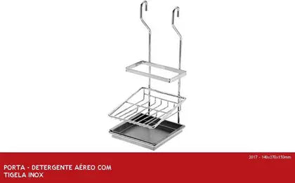 PORTA DETERGENTE 140X370X150M 2017 CROMADO SCHMITT