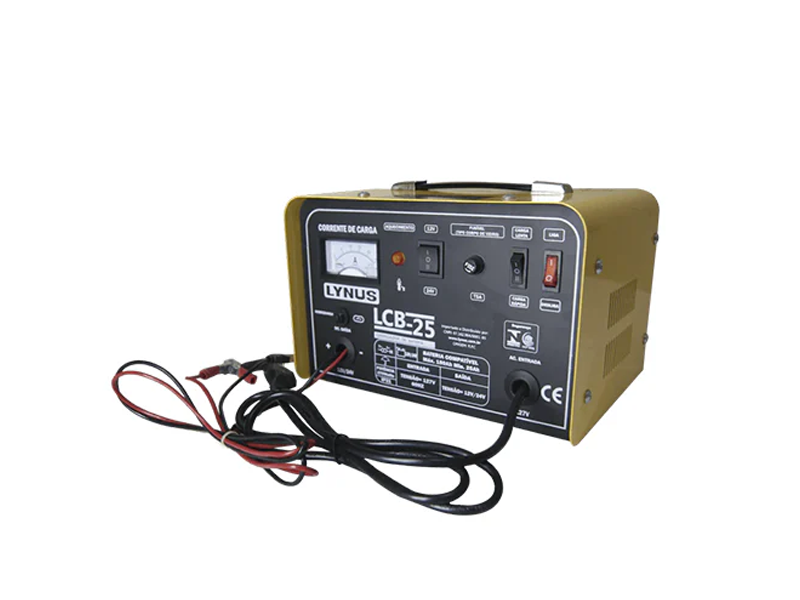 CARREGADOR DE BATERIAS LCB-25 220V LYNUS