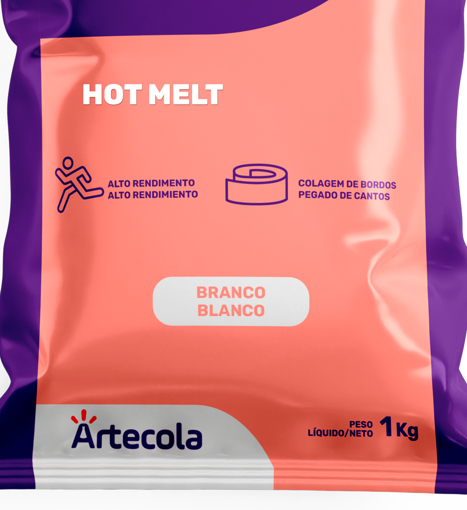ADESIVO GRANULADO HOT MELT BRANCO 1KG 1824 AFIX