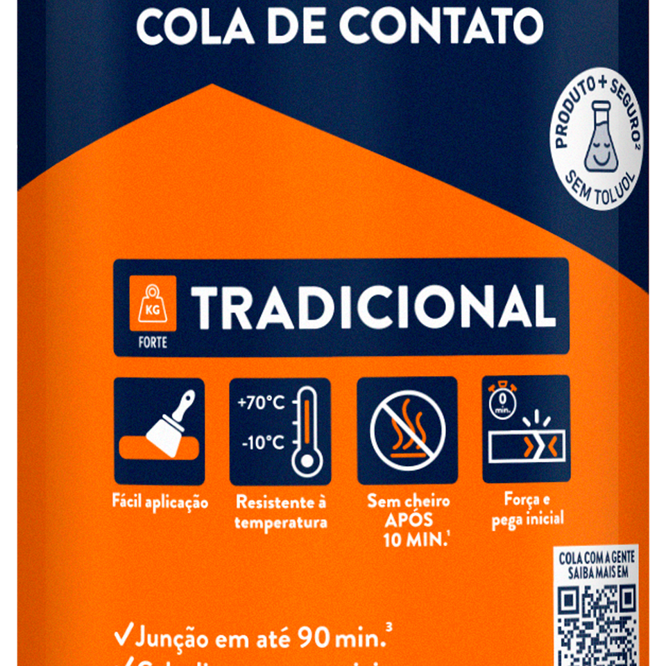 COLA DE CONTATO CASCOLA 400GR SEM TOLUOL