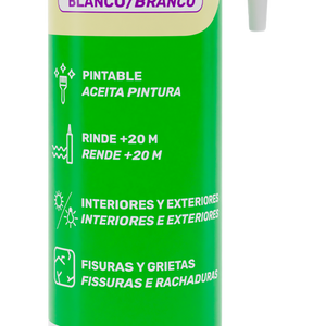 SILICONE SELANTE ACRÍLICO FIXA ESPELHO BRANCO 400G AFIX