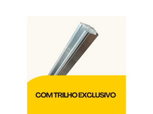 KIT COMBO SOFT 80KG COM 01 AMORTECEDOR + JP700V SIMPLES + TRILHO DE 2,00MTS - 1 PORTA JOELINI