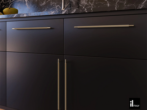 PUXADOR ZIGRINATO IL1580 DOURADO 224MM ITALY LINE