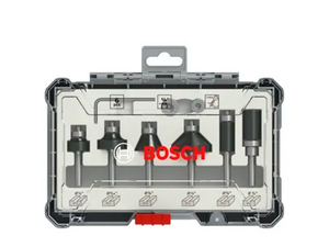 KIT DE FRESAS PARA MADEIRA COM 6 PEÇAS HASTE 1/4" 2607017470 BOSCH