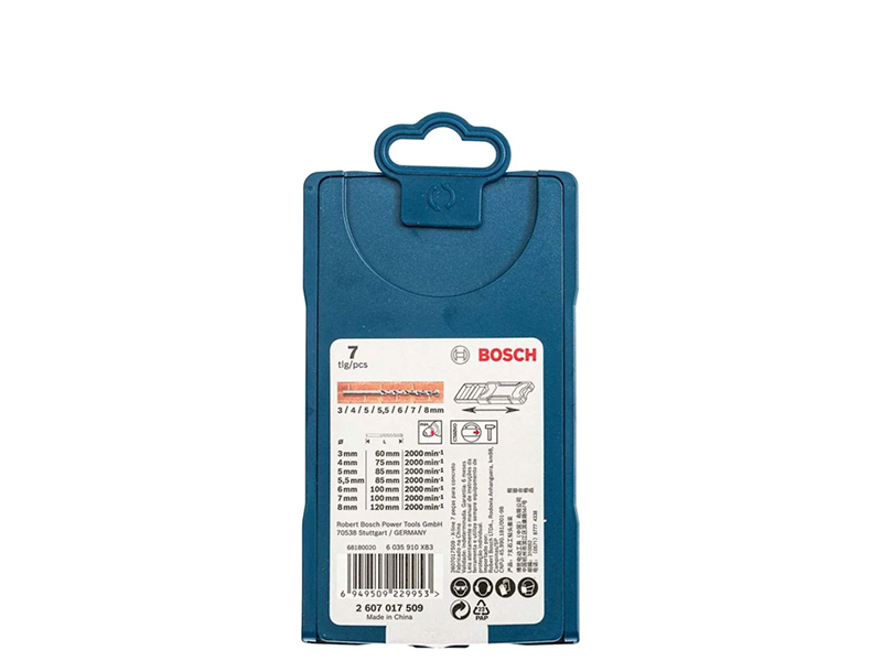 KIT DE BROCAS X-LINE COM 7 PEÇAS PARA ALVENARIA 2607017509 BOSCH