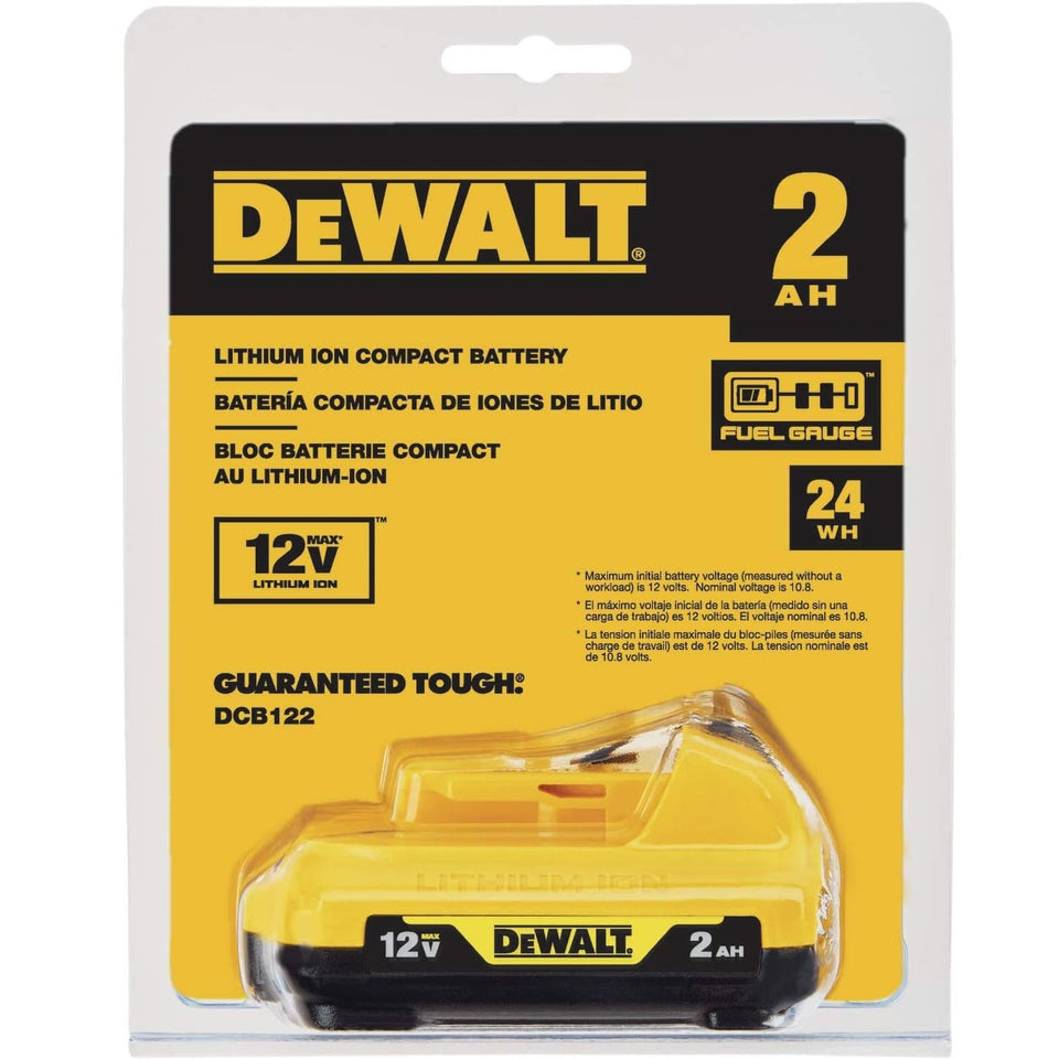 BATERIA 12V DE ÍON DE LÍTIO LI-ÍON 2AH DCB122 DEWALT