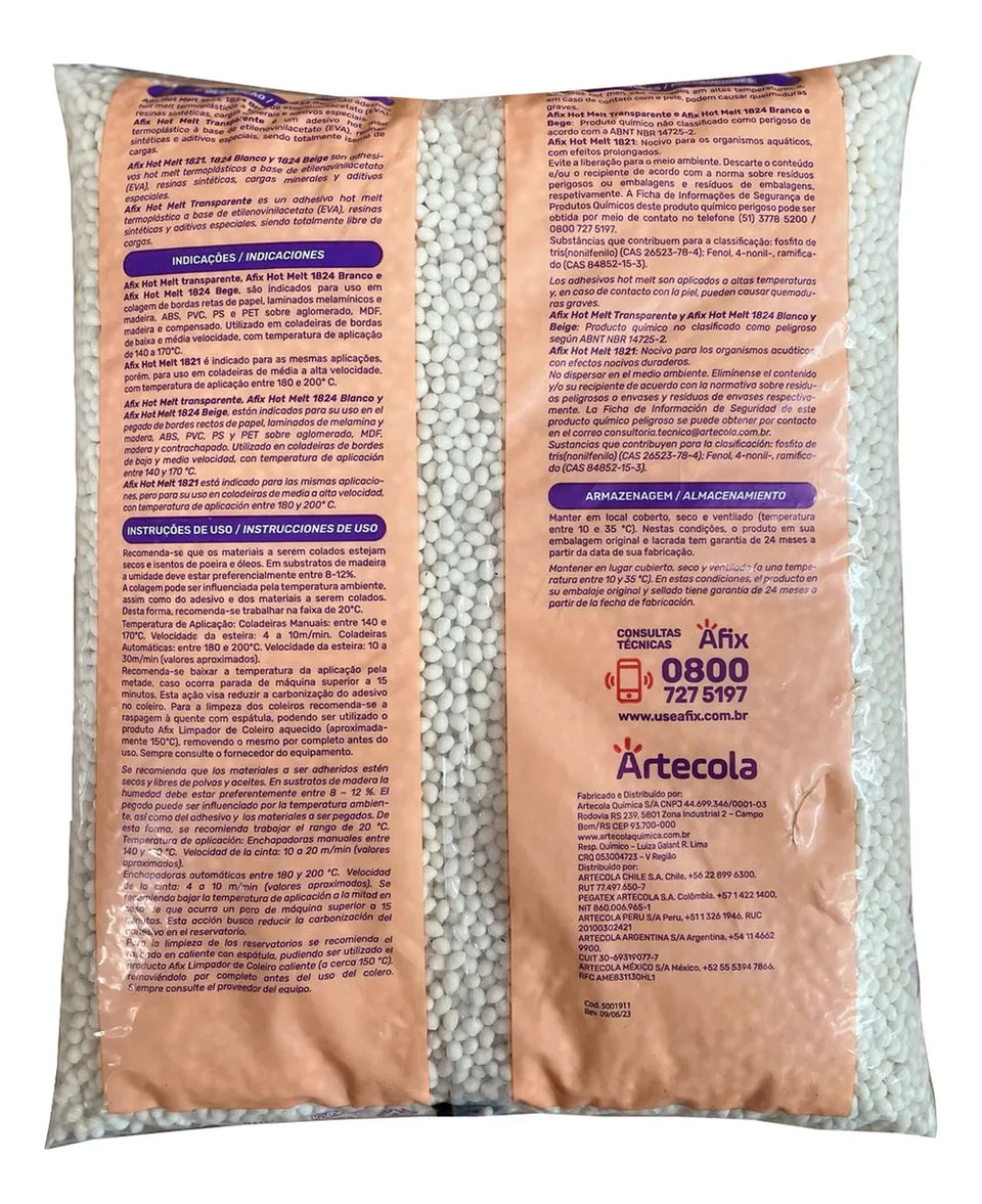 ADESIVO GRANULADO HOT MELT BEGE 2.5KG 1044175 AFIX