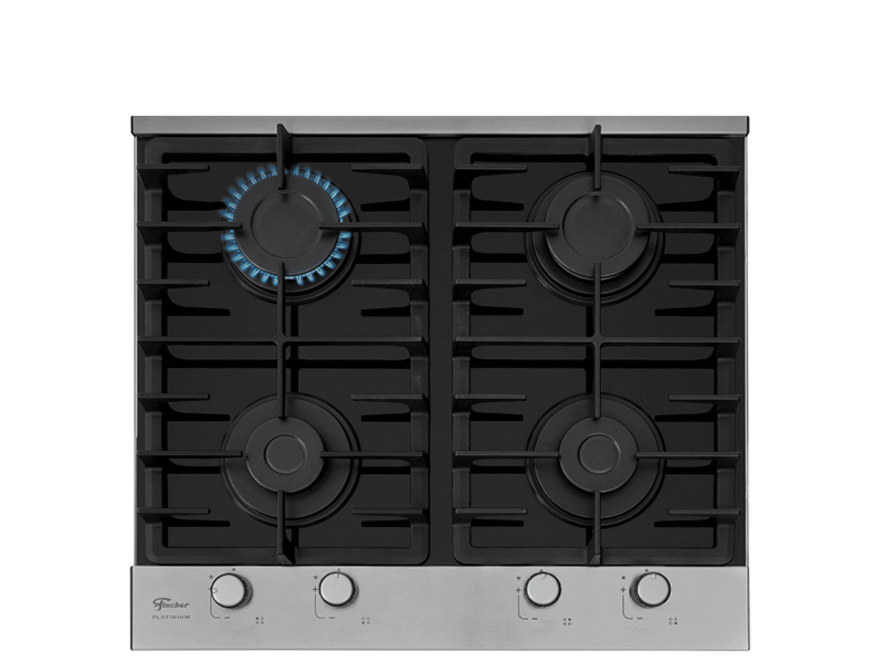 FOGÃO COOKTOP 4Q PLATINIUM GAS VD PT 33800-92121 BIVOLT FISCHER