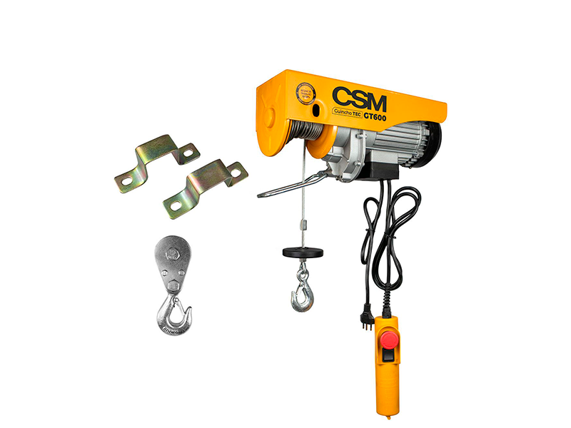GUINCHO DE COLUNA ELÉTRICO TEC 300/600KG MONOFÁSICO SEM CAÇAMBA CSM