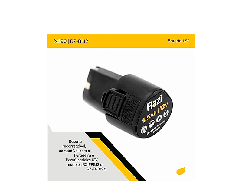 BATERIA 12V 1.5AH LÍTIO 24190 RAZI