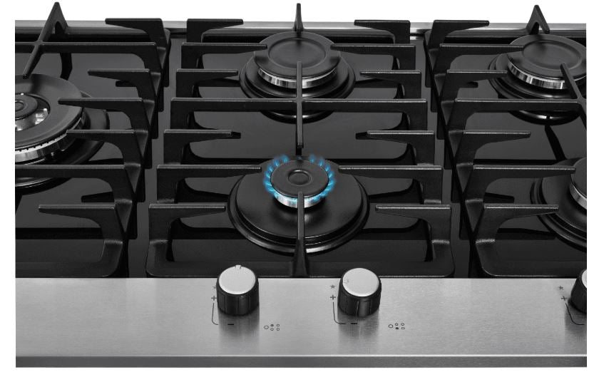 FOGÃO COOKTOP FISCHER 5Q TRIPLA CHAMA PLATINIUM TEMPRE DE FERROI MESA DE VIDRO PRETO BIVOLT 33810.92122
