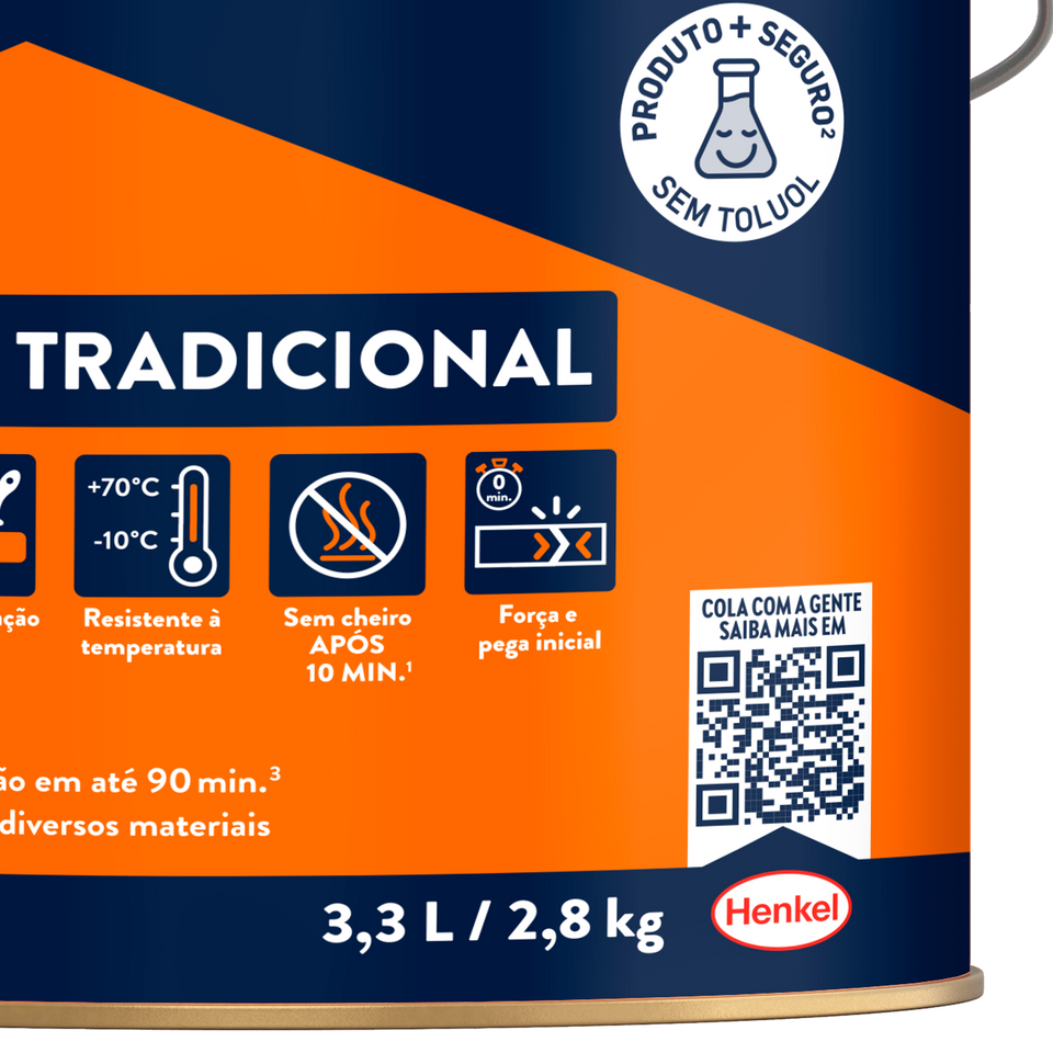 COLA DE CONTATO CASCOLA 2.8KG SEM TOLUOL