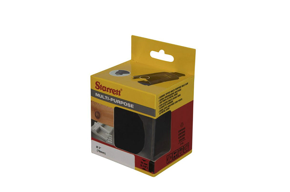 SERRA COPO MULTI - MPH PASTILHAS DE METAL DURO 76MM E 3" MPH0300 STARRETT
