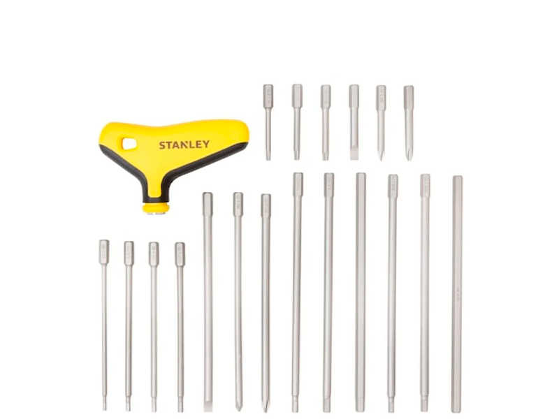 JOGO DE PONTAS LONGAS P/PARAFUSAR COM 21 PEÇAS STHT81218 STANLEY