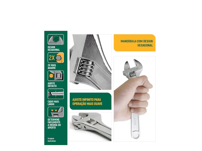 CHAVE AJUSTÁVEL 8" ST47203SC SATA