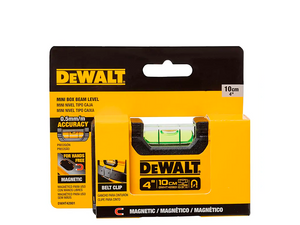 NÍVEL DE ALUMÍNIO 4" 10CM COM 1 BOLHA DWHT42801 DEWALT