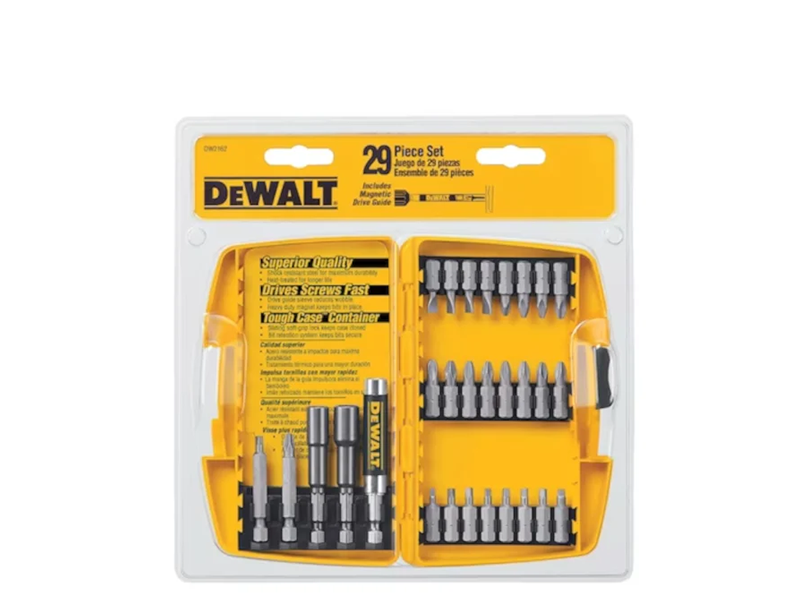 JOGO DE PONTAS PARA PARAFUSAR COM 29 PEÇAS DW2162 DEWALT