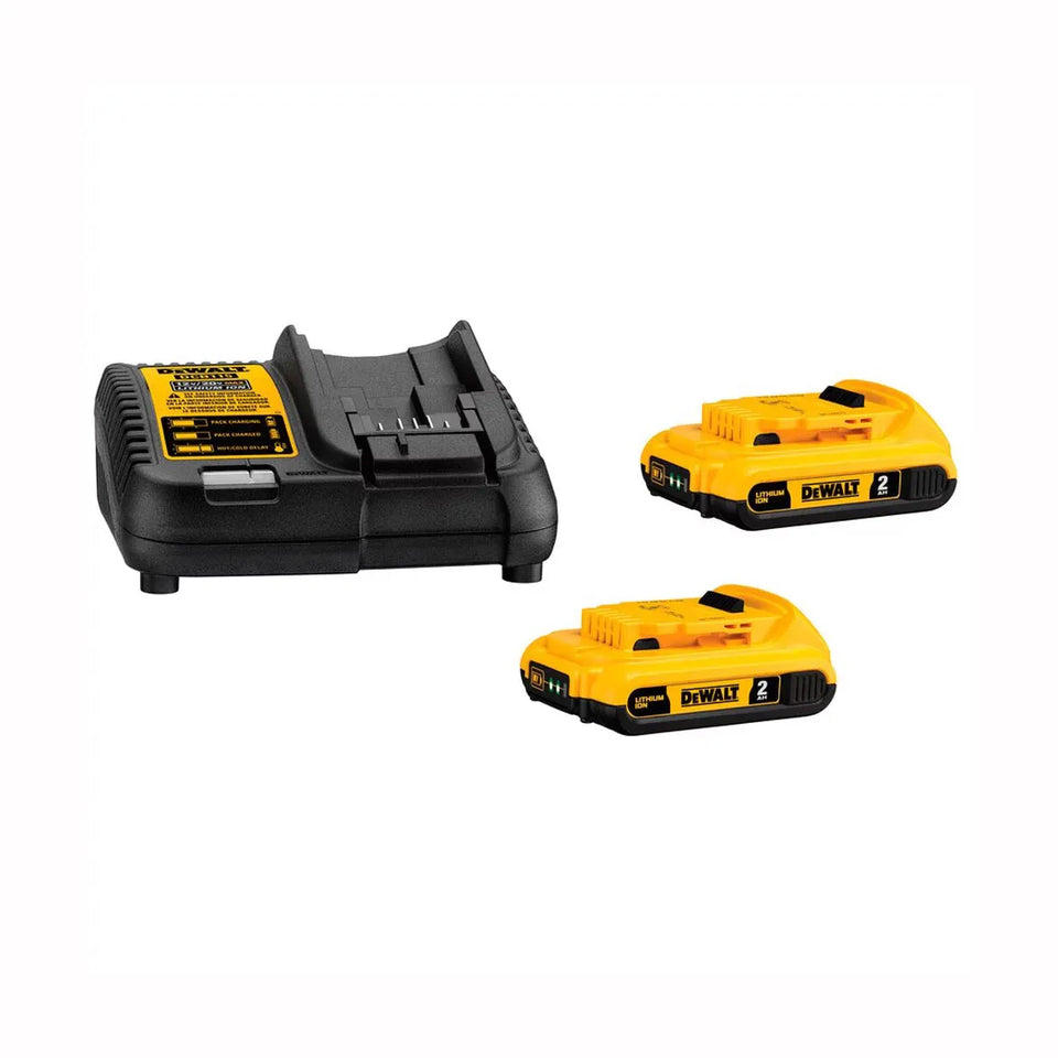 KIT 2 BAT+CARREG+BOLSA 20V DCBP034E2-BR DEWALT