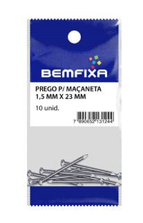 CONJUNTO PREGO PARA MAÇANETA 1,50X23MM 500G 1512 BEMFIXA