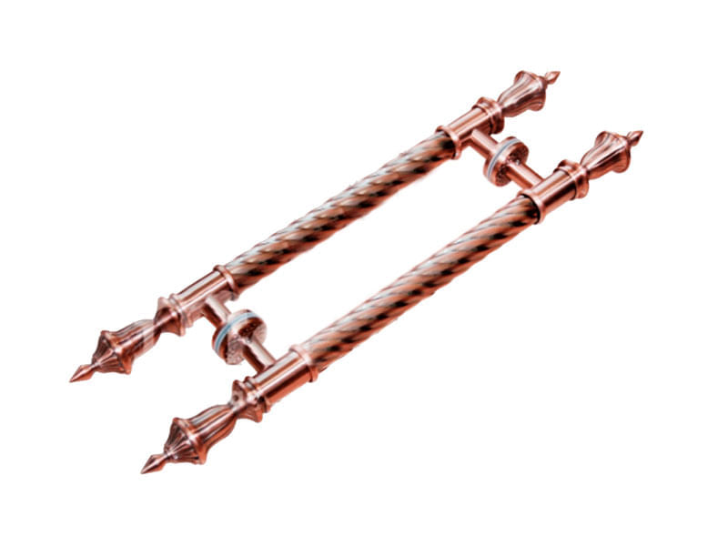 PUXADOR LANÇA DUPLO MAX-827 600MM CROMADO RÚSTICO MAXIMA