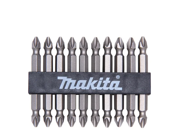 KIT BITS PHILLIPS DUPLAS PH2 65MM COM 10 PEÇAS D-34366 MAKITA