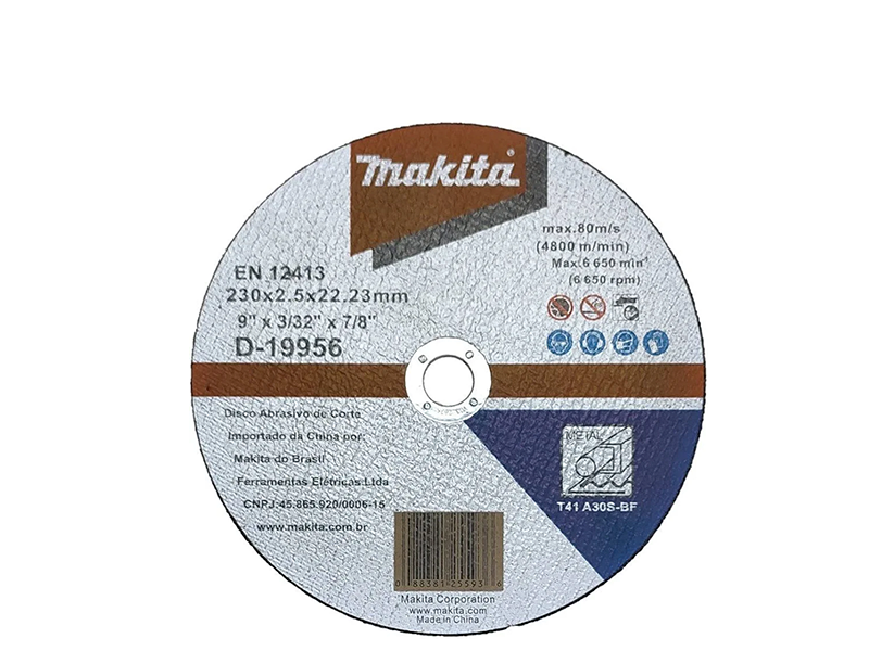 DISCO DE CORTE PARA METAL 9" D-19956 MAKITA