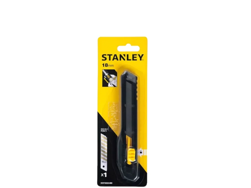 ESTILETE RETRÁTIL 18MM COM TRAVA AUTOMÁTICA STHT10323-840 STANLEY