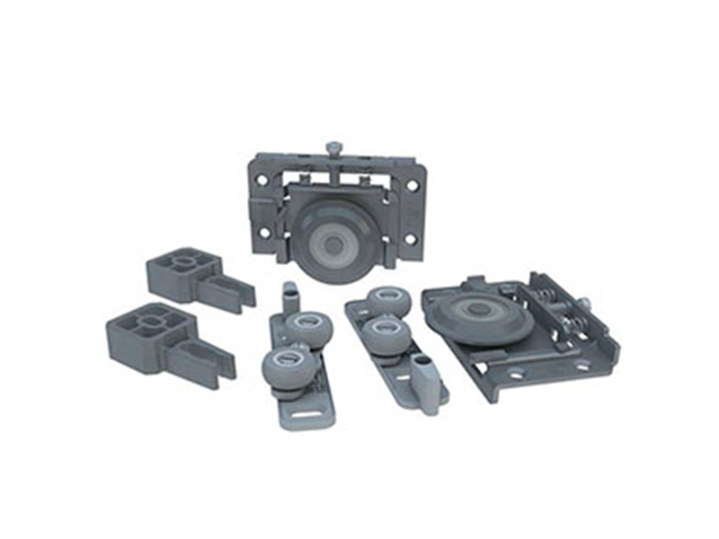 KIT PORTA DE CORRER RO62 4030 1 PORTA 60KG SOBREPOR COM GUIA UNIVERSAL ROMETAL
